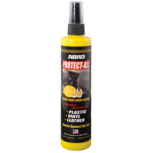 Load image into Gallery viewer, PROTECT-ALL® ABRO Lemon Scent 296ml Spray, Beautifies and Protects Vinyl, Rubber and Leather