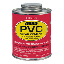 Load image into Gallery viewer, PVC Clear Cement ABRO PV-04R 118mls Quality Made in the U.S.A