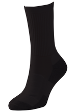 Load image into Gallery viewer, TThermatech 3 Pack Essentials Crew Socks Black, US M 6-10 T14U, Unisex  TS14UBLK6-10