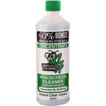 Load image into Gallery viewer, Bars Bugs best-selling Windscreen Cleaner Concentrate - 600ml  Super strength