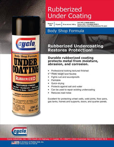 Cyclo® Heavy Duty Rubberized Undercoat / Underseal Black 454g C35