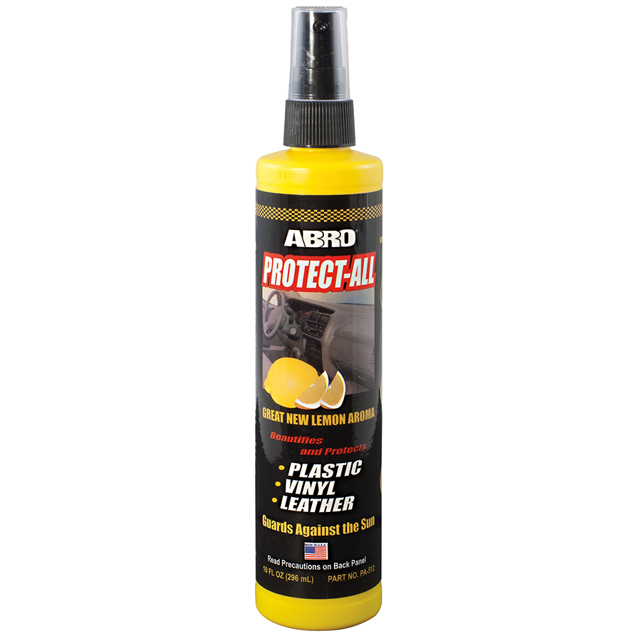 PROTECT-ALL® ABRO Lemon Scent 296ml Spray, Beautifies and Protects Vinyl, Rubber and Leather
