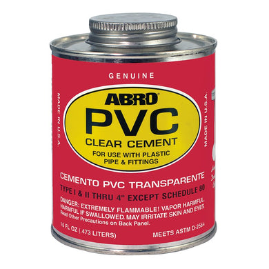 PVC Clear Cement ABRO PV-04R 118mls Quality Made in the U.S.A