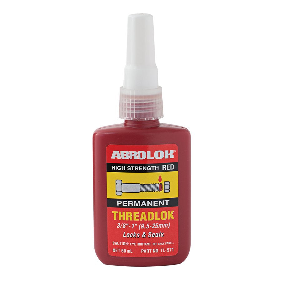 ABROLOK® PERMANENT THREADLOCK Red 50ml Bottle, High Strength TL-571 ABRO
