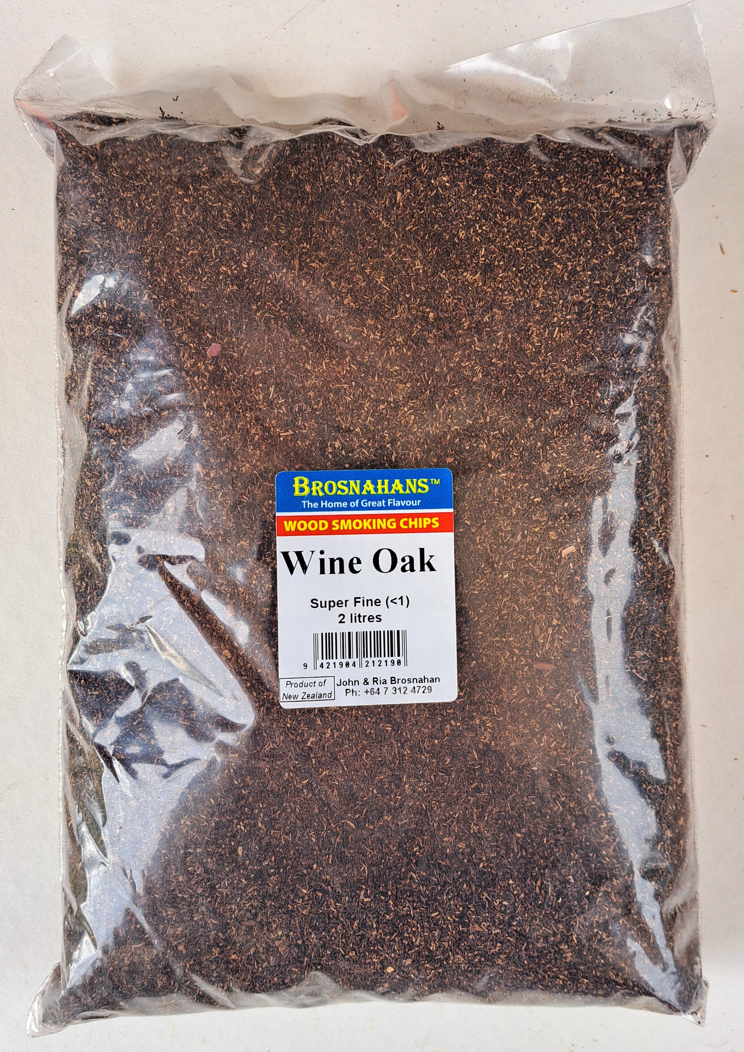 Sawdust 2 Litre Bag, Wine Oak Super Fine