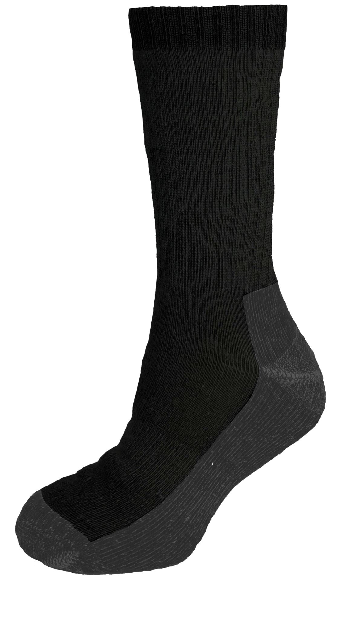 Thermatech 3 Pack Outdoor Crew Socks Black/Grey, Size US 11-13 T38U
