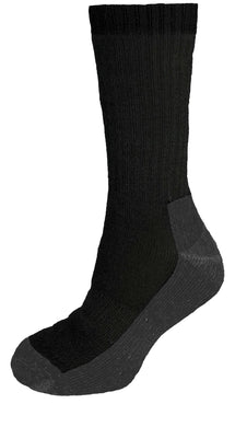 Thermatech 3 Pack Outdoor Crew Socks Black/Grey, Size US 3-8 T38U