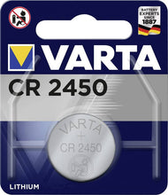 Load image into Gallery viewer, CR2450 Varta Lithium Button Battery 3  Volt 500mah