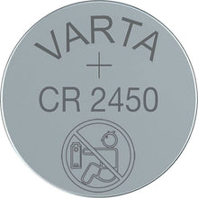 Load image into Gallery viewer, CR2450 Varta Lithium Button Battery 3  Volt 500mah